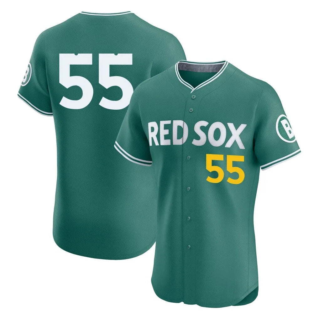 Ldoa B.Red Sox #55 Ranger Su¡§¡érez Player Green City Connect Limited Elite Home Game Stitched Jerseys