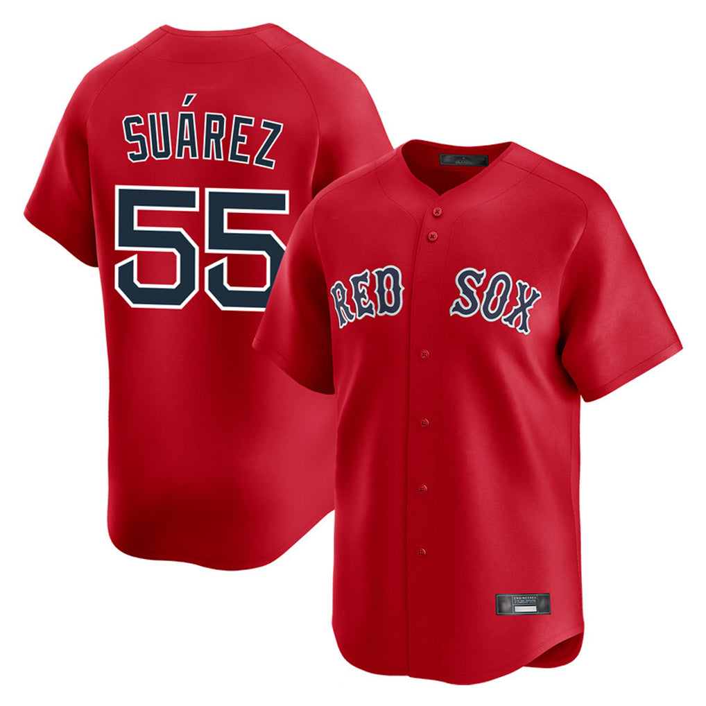 Ldoa B.Red Sox #55 Ranger Su¡§¡érez Player Red Limited Home Game Stitched Jerseys
