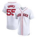 Ldoa B.Red Sox #55 Ranger Su¡§¡érez Player White Limited Elite Home Game Stitched Jerseys