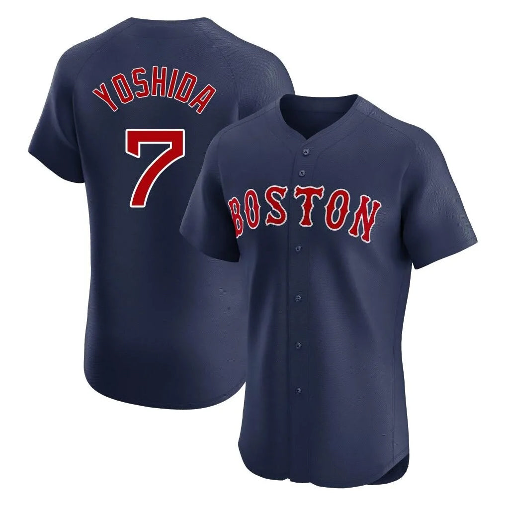 Ldoa B.Red Sox #7 Masataka Yoshida Player Navy Limited Elite Home Game Stitched Jersey