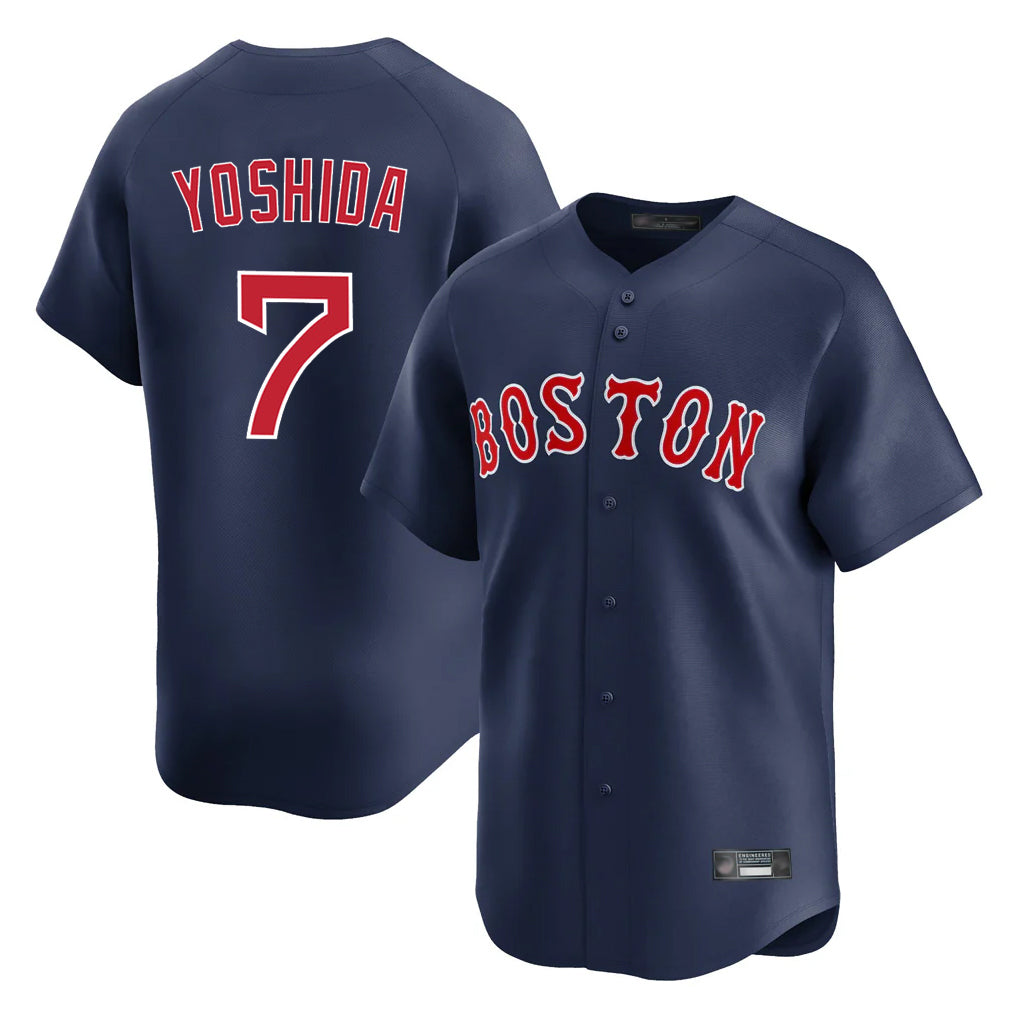 Ldoa B.Red Sox #7 Masataka Yoshida Player Navy Limited Home Game Stitched Jersey