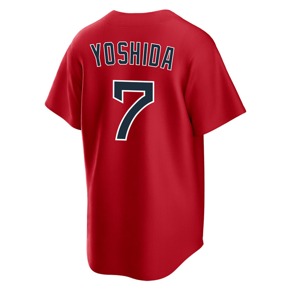 Ldoa B.Red Sox #7 Masataka Yoshida Player Red Home Game Stitched Jerseys