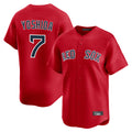 Ldoa B.Red Sox #7 Masataka Yoshida Player Red Limited Home Game Stitched Jersey