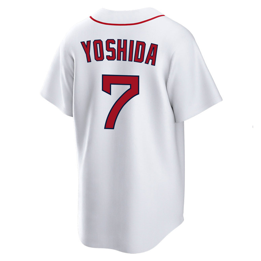 Ldoa B.Red Sox #7 Masataka Yoshida Player White Home Game Stitched Jerseys