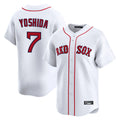 Ldoa B.Red Sox #7 Masataka Yoshida Player White Limited Home Game Stitched Jersey