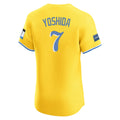 Ldoa B.Red Sox #7 Masataka Yoshida Player Yellow Limited Elite Home Game Stitched Jerseys