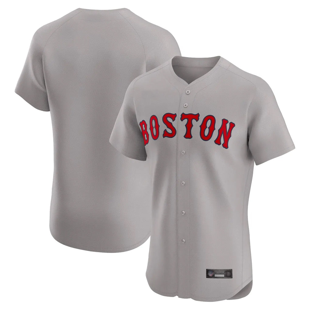 Ldoa B.Red Sox Blank Player Gray Road Limited Home Game Stitched Jerseys