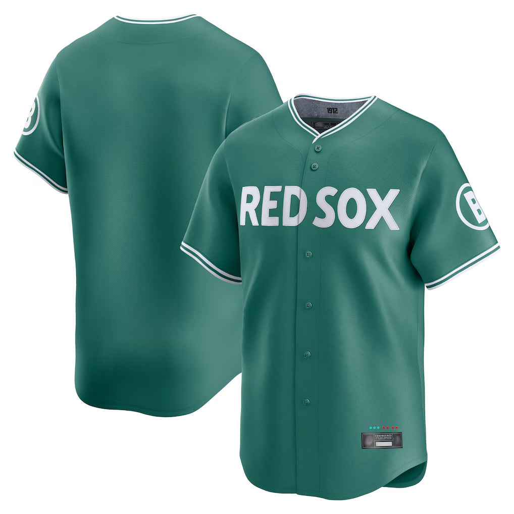 Ldoa B.Red Sox Blank Player Green City Connect Limited Home Game Stitched Jerseys