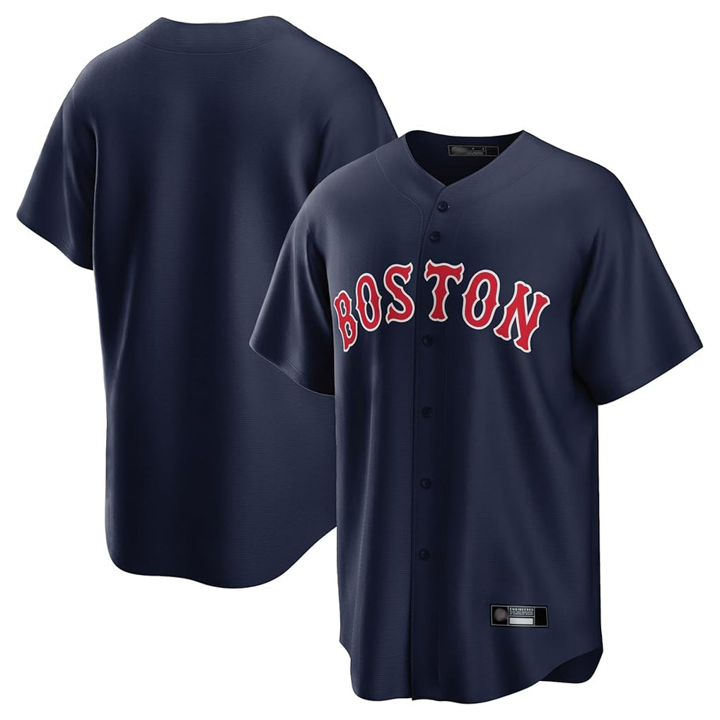 Ldoa B.Red Sox Blank Player Navy Home Game Stitched Jerseys