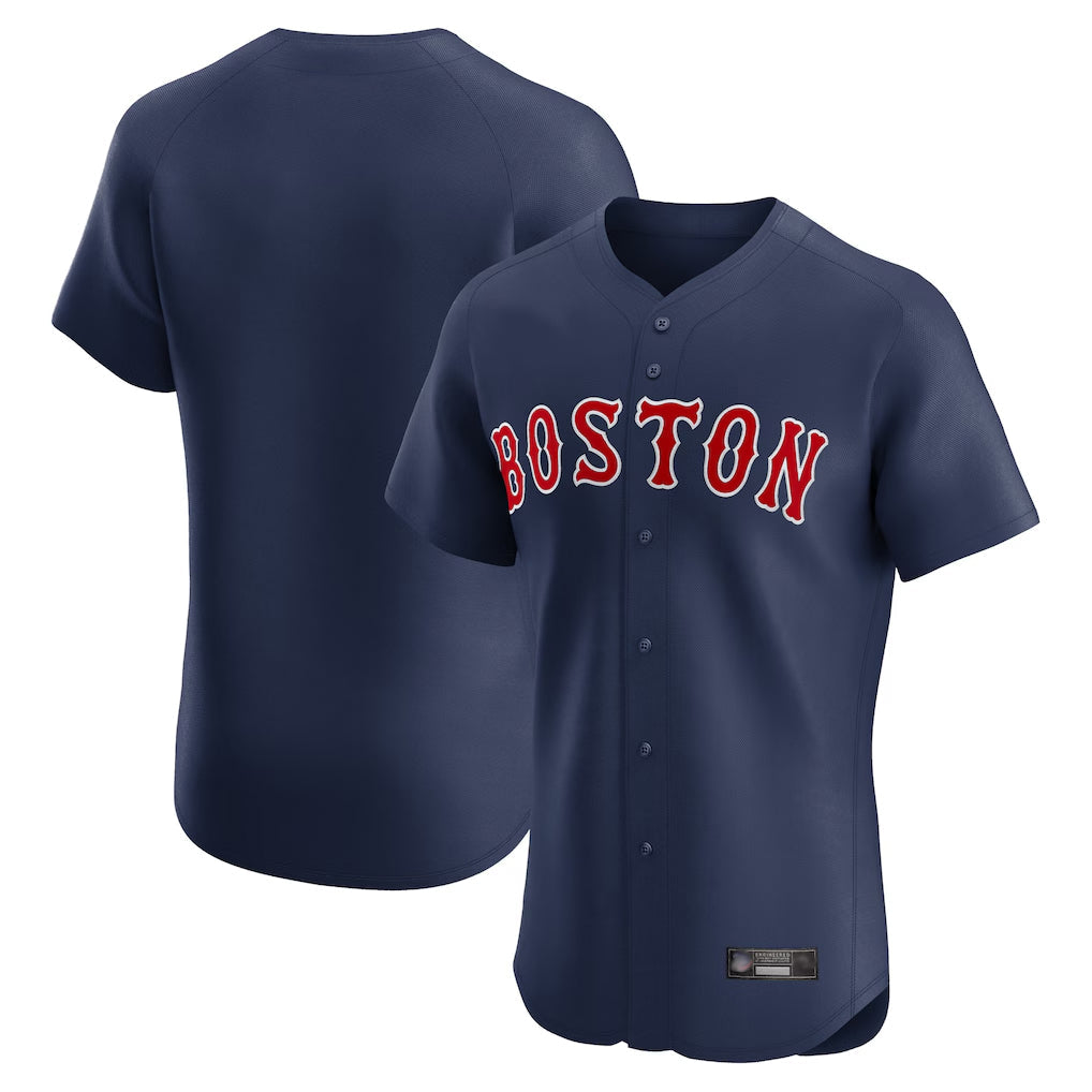 Ldoa B.Red Sox Blank Player Navy Limited Elite Home Game Stitched Jerseys