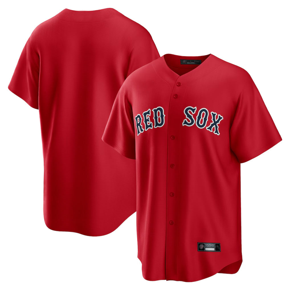 Ldoa B.Red Sox Blank Player Red Home Game Stitched Jerseys