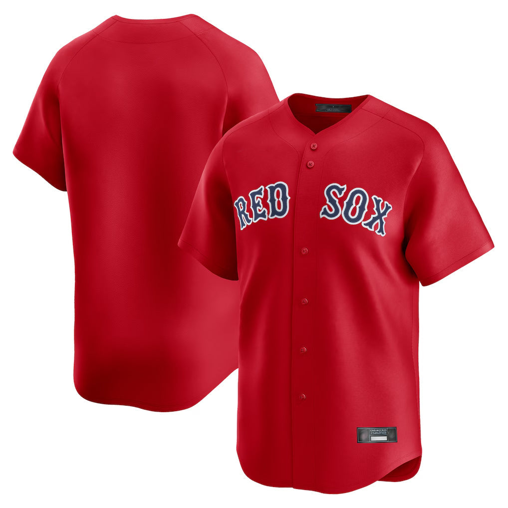 Ldoa B.Red Sox Blank Player Red Limited Home Game Stitched Jerseys