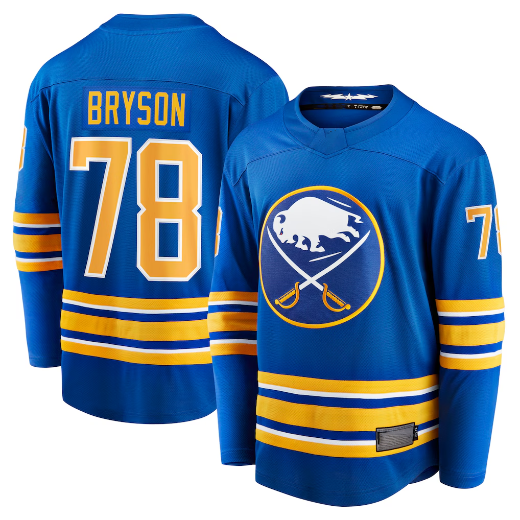 Tuec B.Sabres #78 Jacob Bryson Royal Home Breakaway Player Stitched Jerseys
