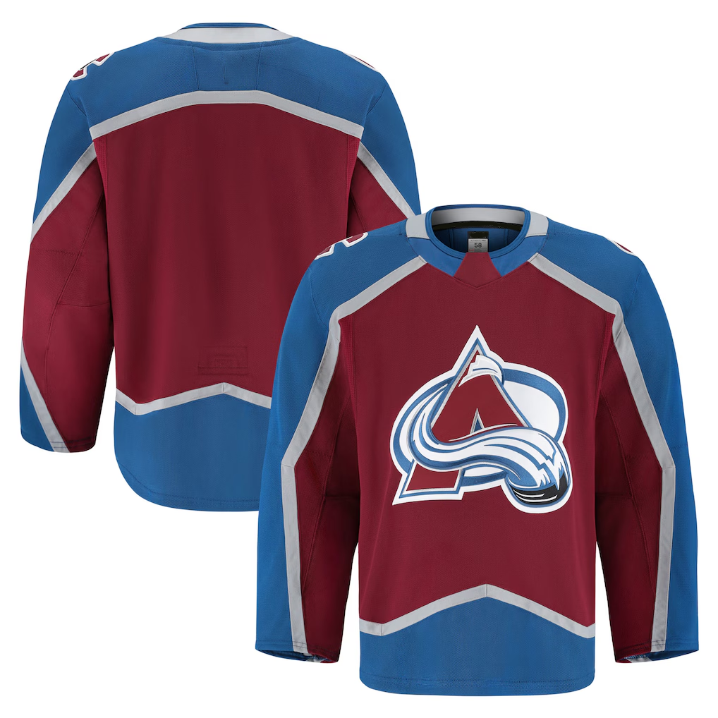 Tuec C.Avalanche Burgundy Home Authentic Pro Jerseys