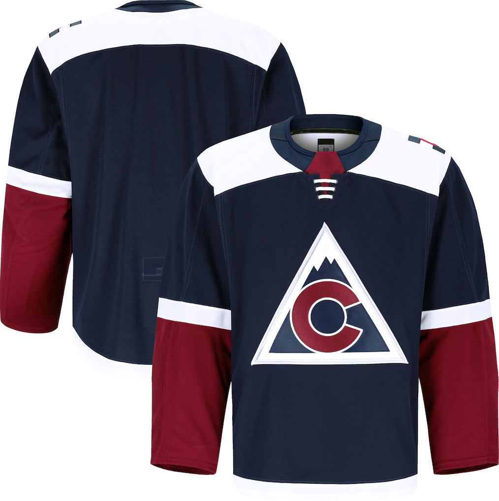 Tuec C.Avalanche Navy Alternate Authentic Pro Jerseys