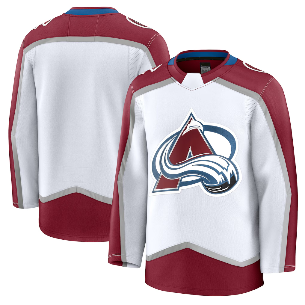 Tuec C.Avalanche White Away Premium Jerseys
