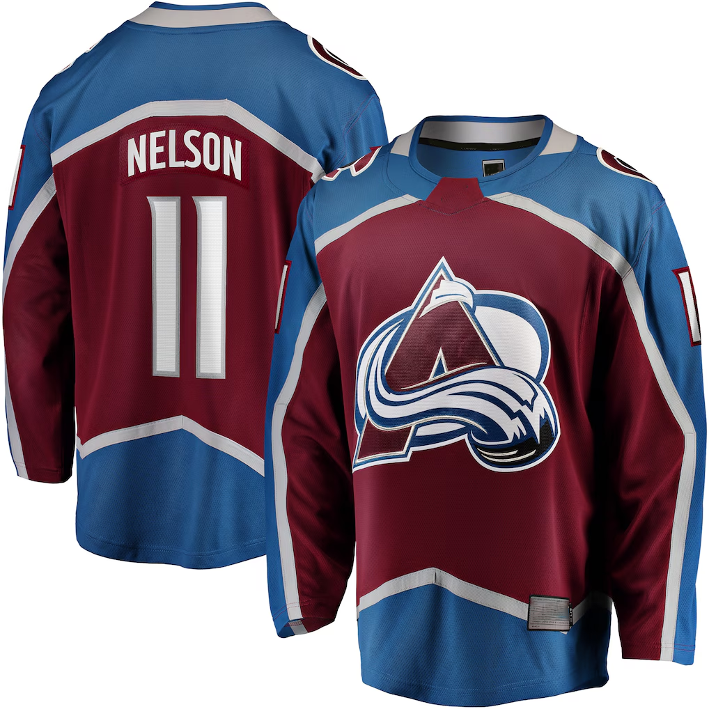 Tuec C.Avalanche #11 Brock Nelson Burgundy Home Breakaway Jerseys