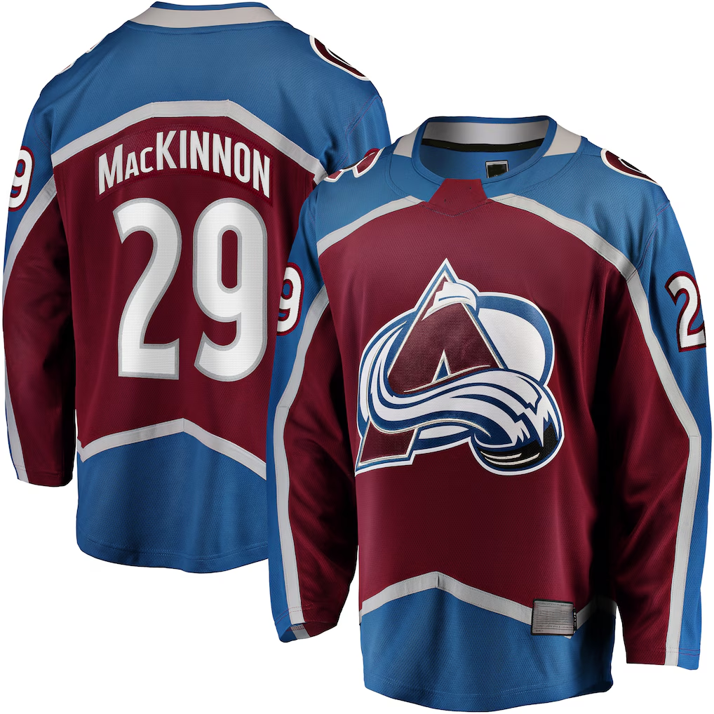Tuec C.Avalanche #29 Nathan MacKinnon Burgundy Home Breakaway Jerseys