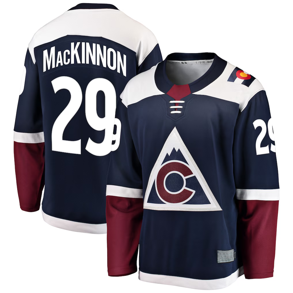 Tuec C.Avalanche #29 Nathan MacKinnon Navy Breakaway Jerseys