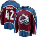 Tuec C.Avalanche #42 Josh Manson Burgundy Home Breakaway Player Jerseys