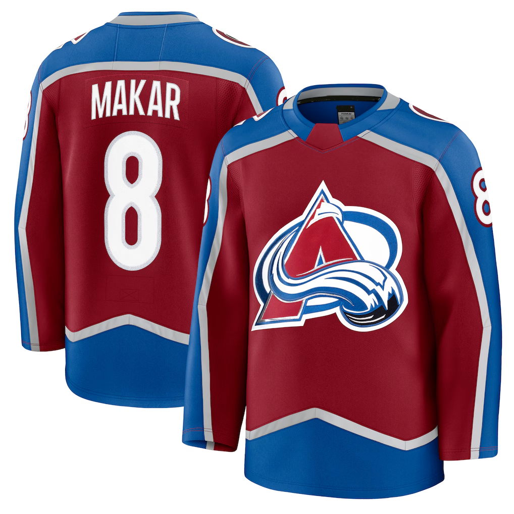 Tuec C.Avalanche #8 Cale Makar Burgundy Home Premium Jerseys