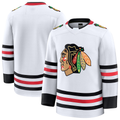 Tuec C.Blackhawks White Away Premium Jerseys