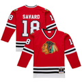 Tuec C.Blackhawks #18 Denis Savard Scarlet 1980-81 Power Play Jerseys