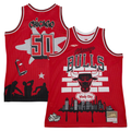 Ldoa C.Bulls Mitchell & Ness x Tats Cru Red Hardwood Classics Fashion Jerseys