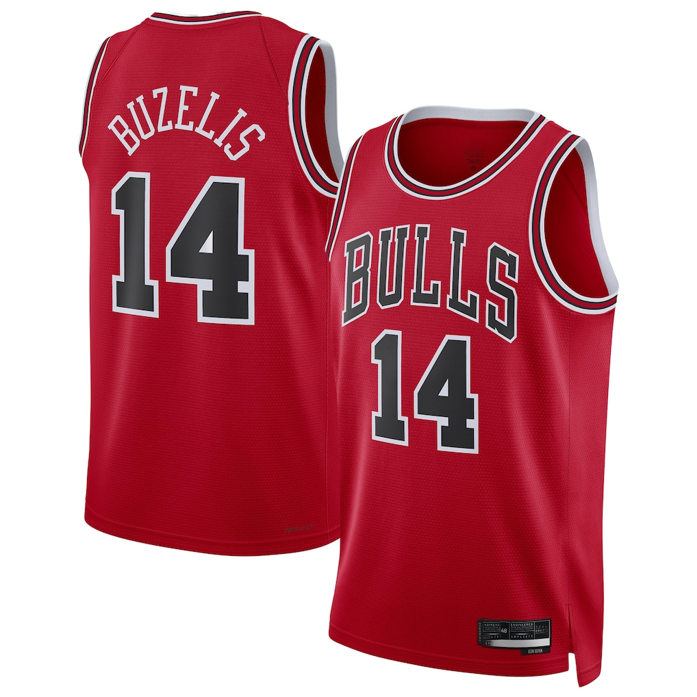 Ldoa C.Bulls #14 Matas Buzelis Red Swingman Player Jerseys - Icon Edition