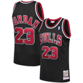Ldoa C.Bulls #23 Michael Jordan Mitchell & Ness Black 1997-98 Hardwood Classics Authentic Jerseys