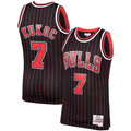 Ldoa C.Bulls #7 Toni Kukoc Mitchell & Ness Black 1995-96 Hardwood Classics Swingman Jerseys