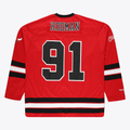 Ldoa C.Bulls #91 Dennis Rodman Mitchell & Ness Red Big & Tall  Hockey Jerseys