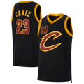 Ldoa C.Cavaliers #23 LeBron James Black Forever King Authentic Jerseys