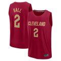 Ldoa C.Cavaliers #2 Lonzo Ball Wine Fast Break Replica Jerseys - Icon Edition