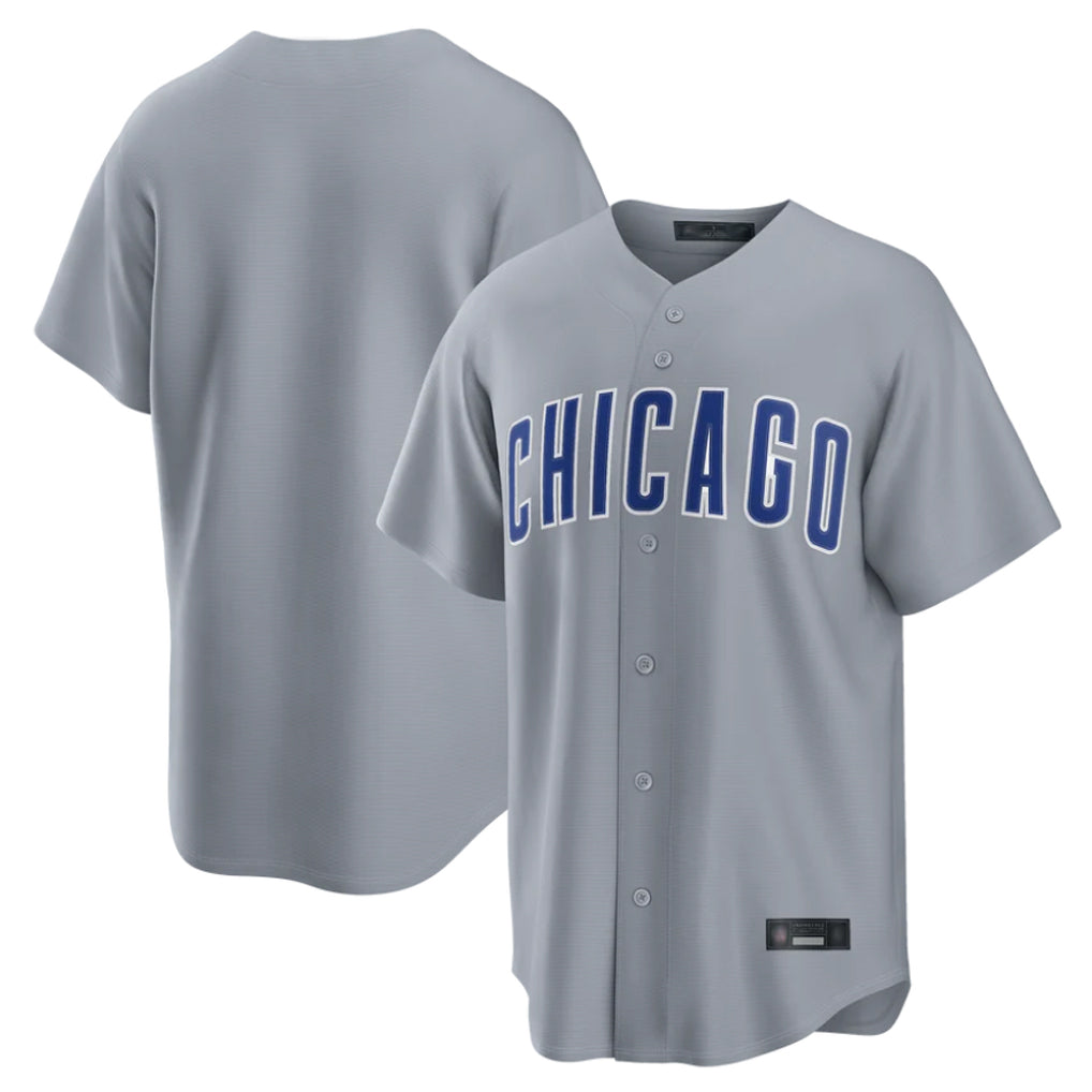 Ldoa C.Cubs Gray Game Home Blank Player Stitched Jerseys