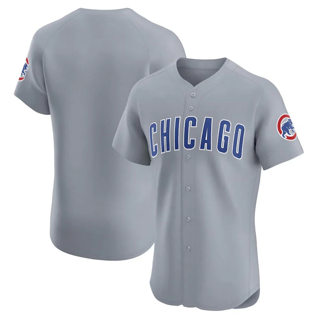 Ldoa C.Cubs Gray Road Limited Elite Home Game Blank Player Stitched Jerseys