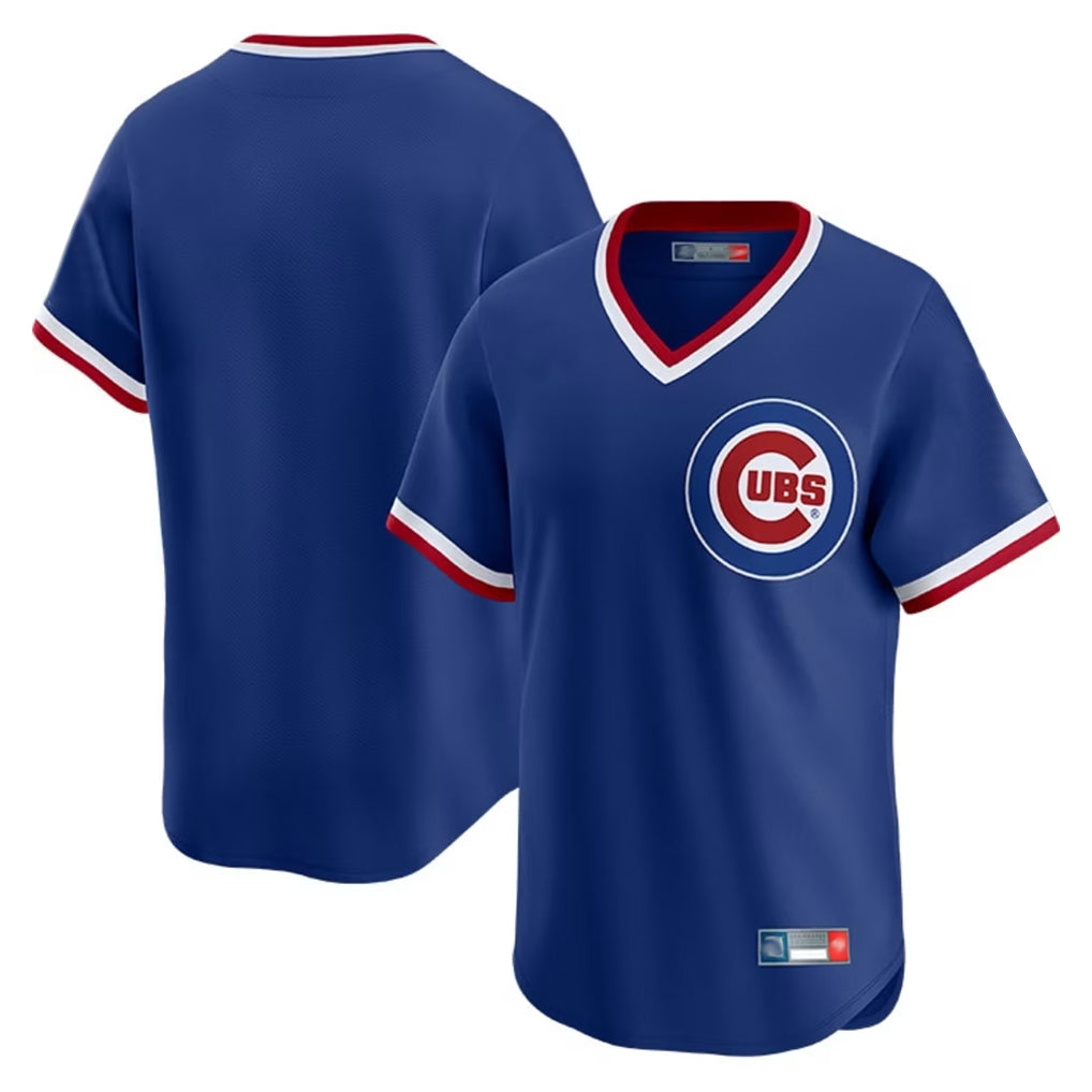 Ldoa C.Cubs Royal T-shirt Cooperstown Collection Limited Blank Player Stitched Jerseys