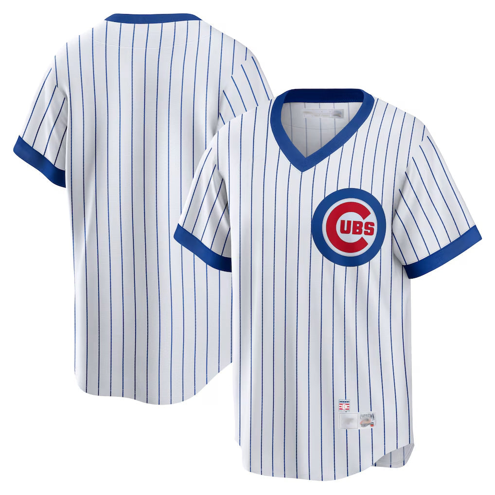Ldoa C.Cubs White T-shirt Cooperstown Collection Limited Blank Player Stitched Jerseys