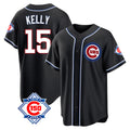 Ldoa C.Cubs #15 Carson Kelly Player Black Fashion Out 150th Anniversary Game Stitched Jerseys