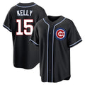 Ldoa C.Cubs #15 Carson Kelly Player Black Fashion Out Game Stitched Jerseys