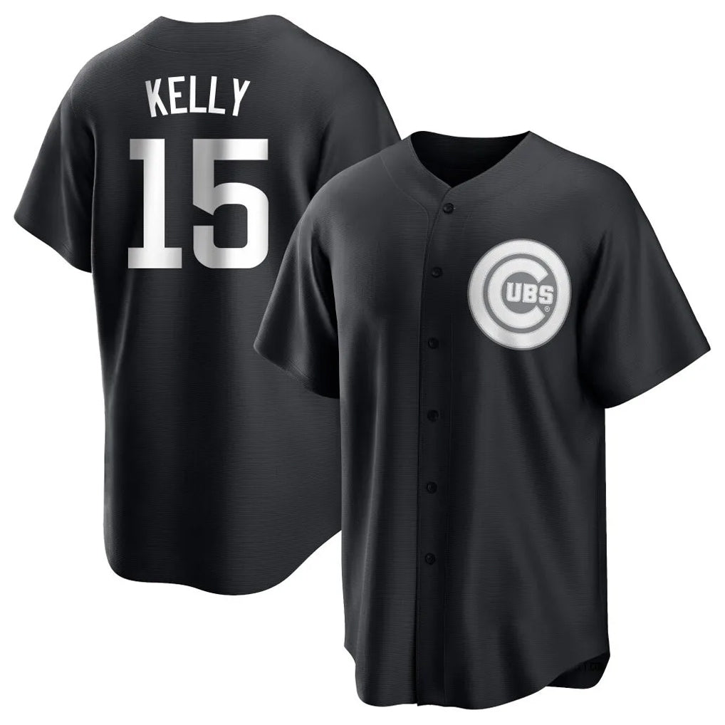 Ldoa C.Cubs #15 Carson Kelly Player Black Game Stitched Jerseys