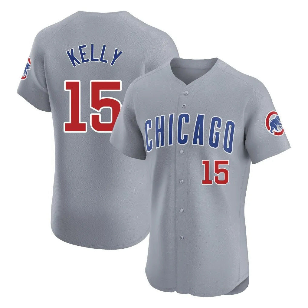 Ldoa C.Cubs #15 Carson Kelly Player Gray Road Limited Elite Home Stitched Jerseys