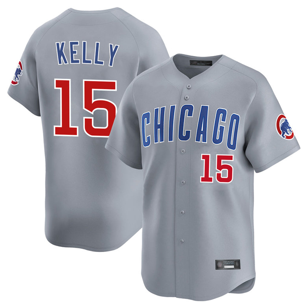 Ldoa C.Cubs #15 Carson Kelly Player Gray Road Limited Home Stitched Jerseys
