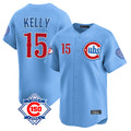 Ldoa C.Cubs #15 Carson Kelly Player Light Blue 150th Anniversary Limited Home Stitched Jerseys