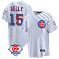 Ldoa C.Cubs #15 Carson Kelly Player White 150th Anniversary Home Game Stitched Jerseys