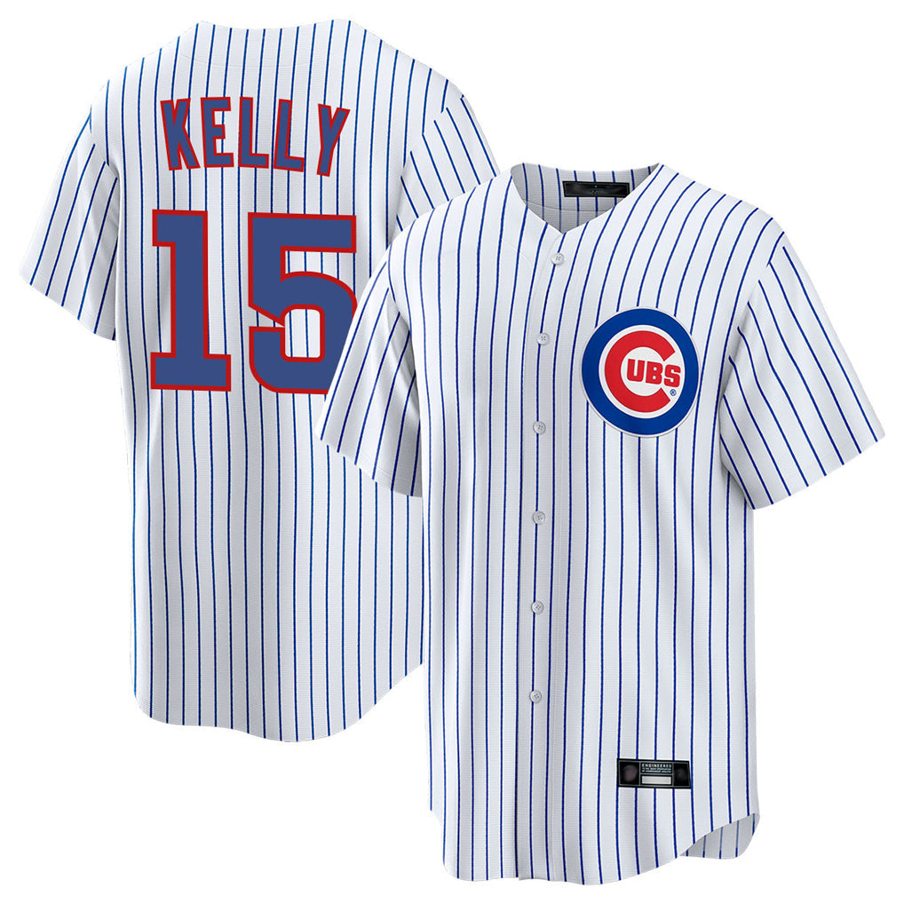 Ldoa C.Cubs #15 Carson Kelly Player White Limited Elite Home Game Stitched Jerseys