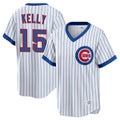 Ldoa C.Cubs #15 Carson Kelly Player White T-shirt Cooperstown Collection Limited Stitched Jerseys