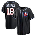 Ldoa C.Cubs #18 Shota Imanaga Player Black Fashion Out Game Stitched Jerseys