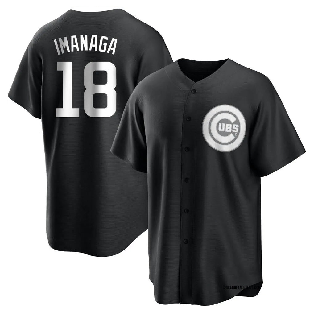 Ldoa C.Cubs #18 Shota Imanaga Player Black Game Stitched Jerseys