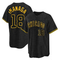 Ldoa C.Cubs #18 Shota Imanaga Player Black Snake Skin City Game Stitched Jerseys